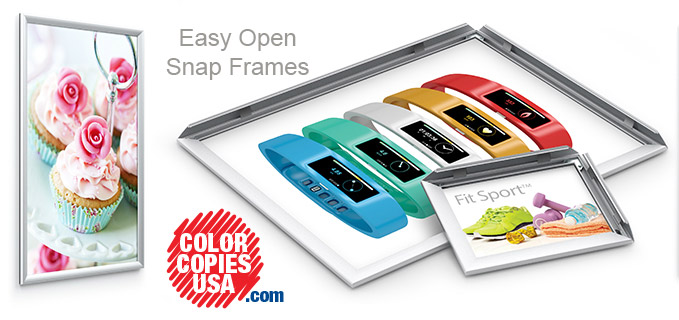 Snap frames aluminum poster frames