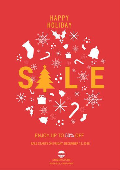 Christmas sale flyer