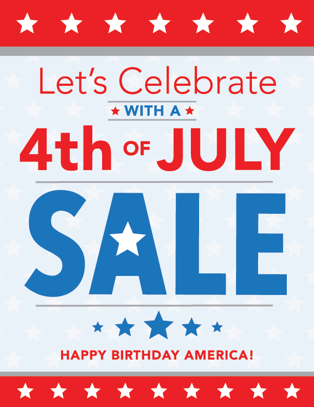  July 4th Sale Printing 