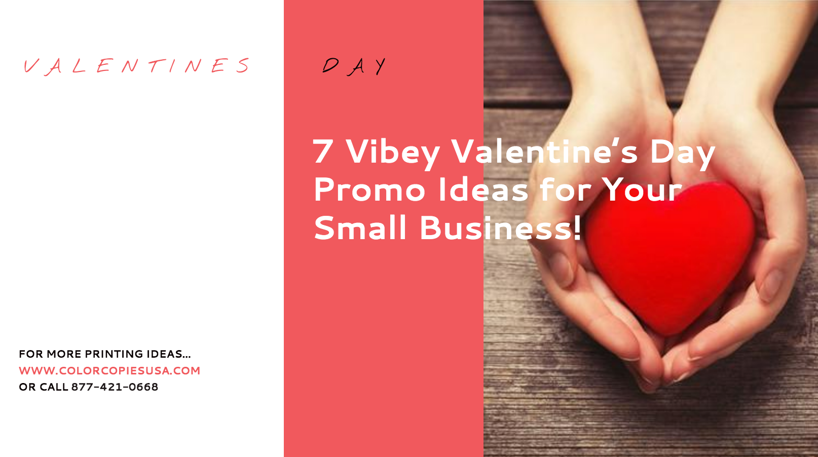 Valentines Day small business printing ideas 